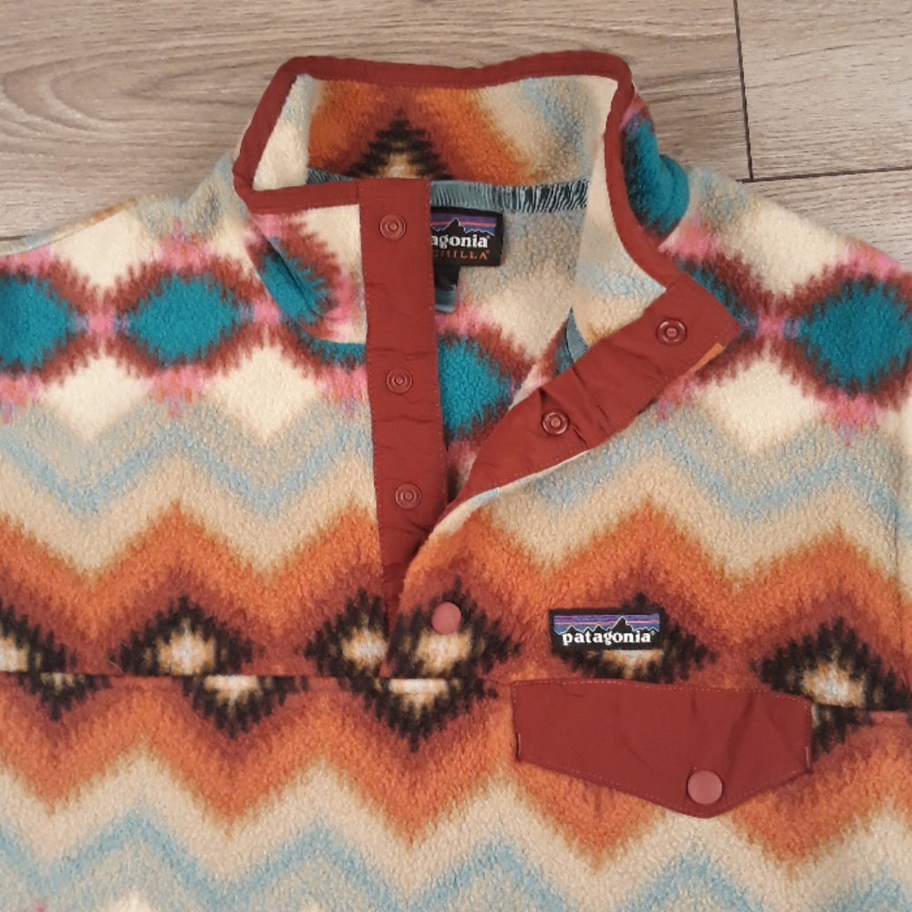 Patterned Multicolor Pullover Jacket - image 2